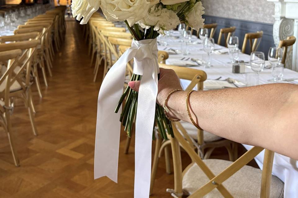 Romantic White Bridal Bouquet