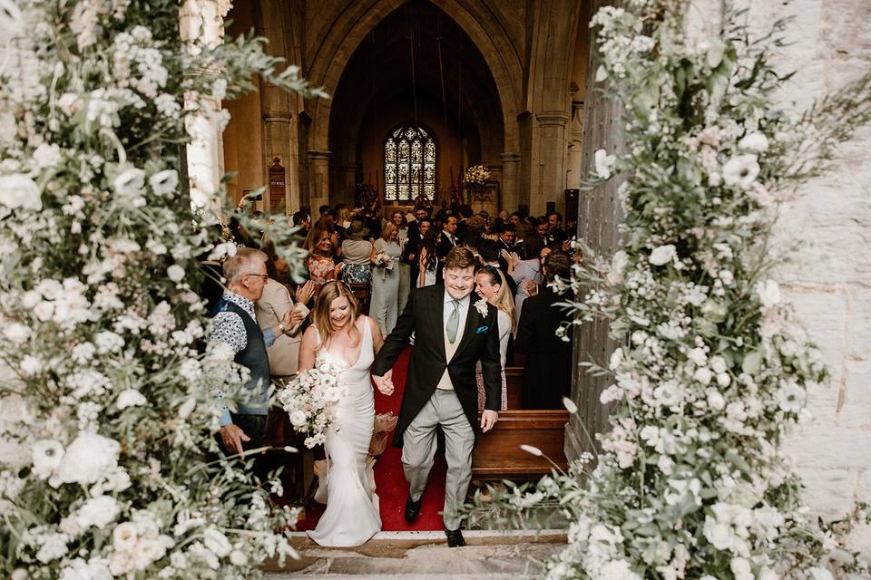 Church floral arch