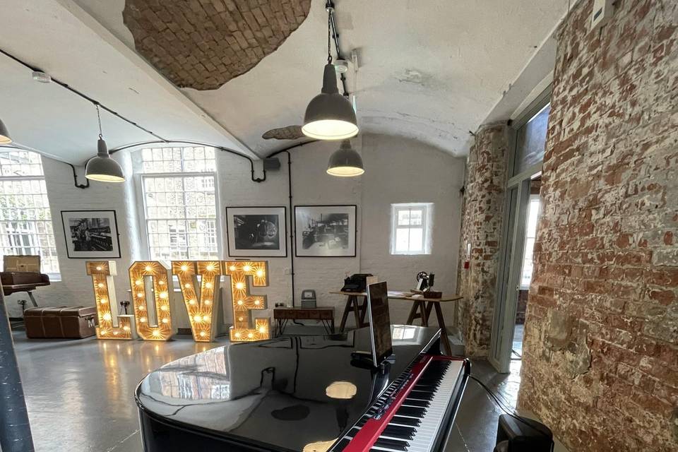 Alex's piano at West Mill
