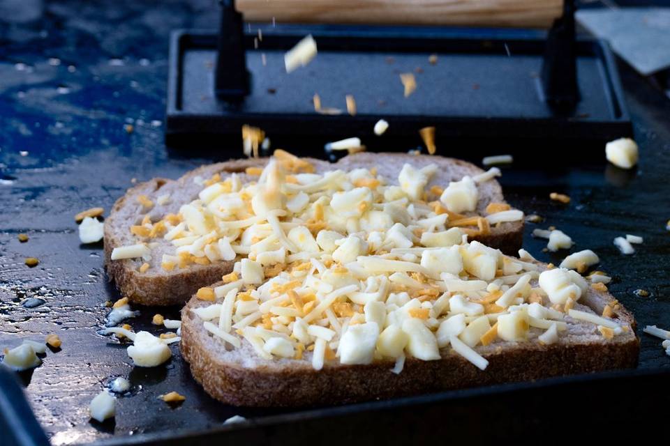 Cheese Toastie on the Grill