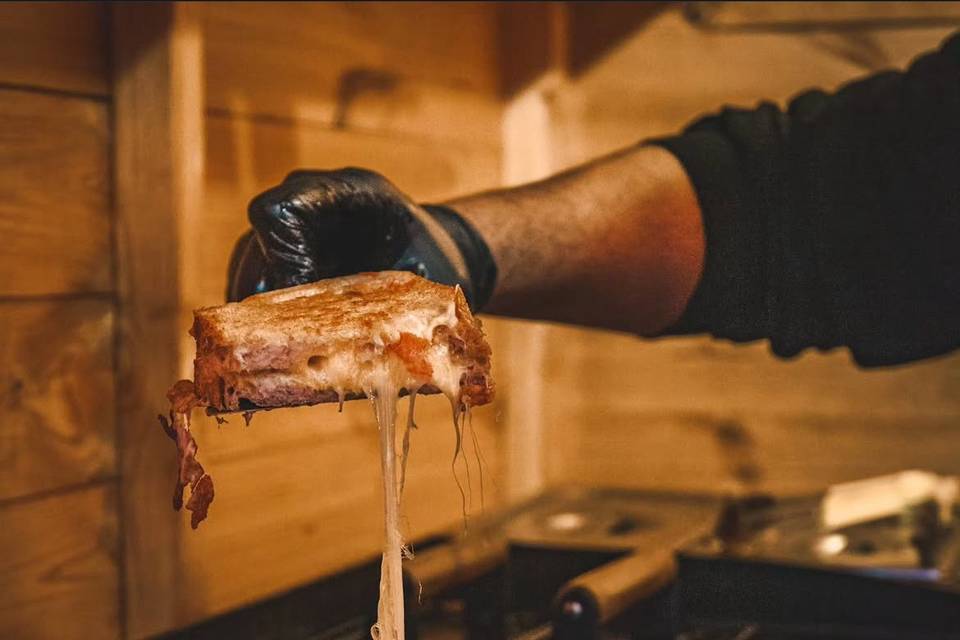 Cheese Pull in Action