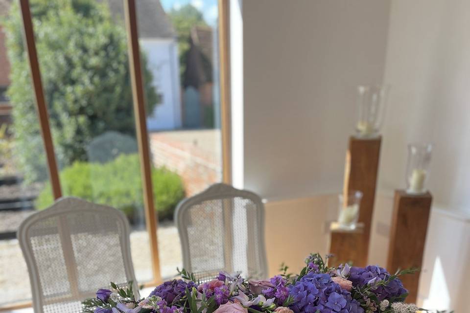 Ceremony Table Arrangement