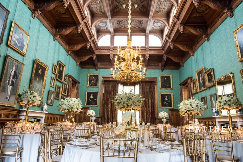 Knowsley Hall dining room