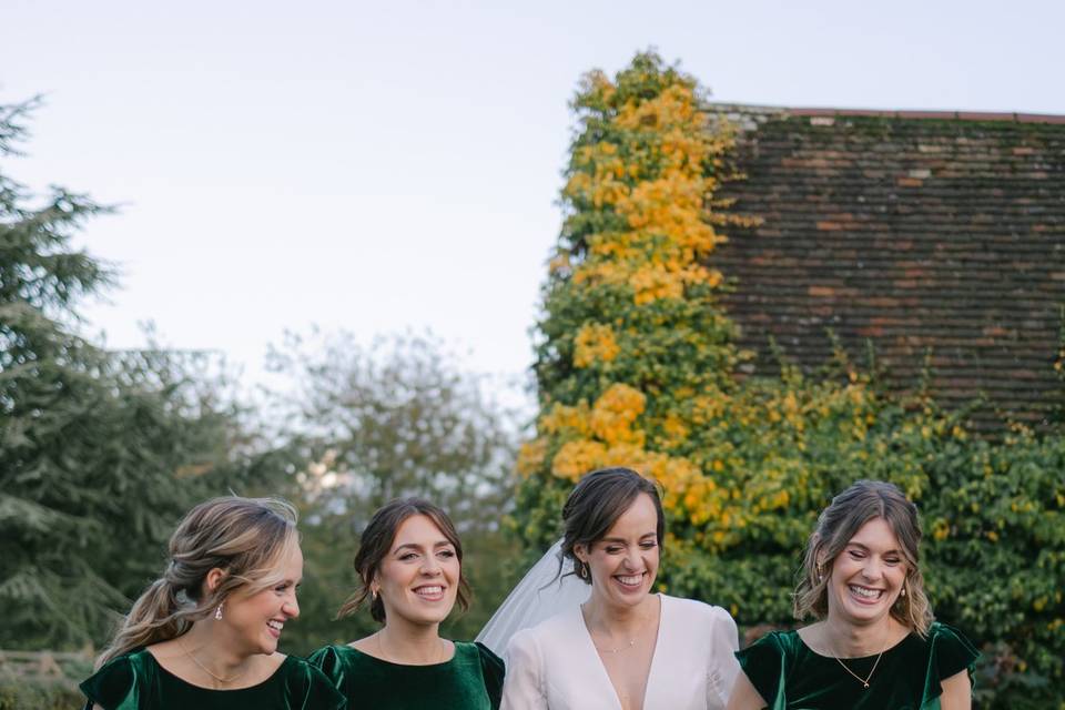 Cecelia Velvet  Forest Green