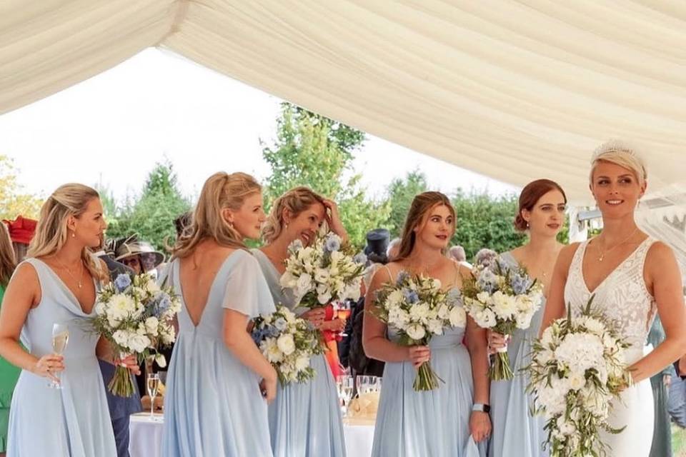 Athena Dusty Blue Chiffon