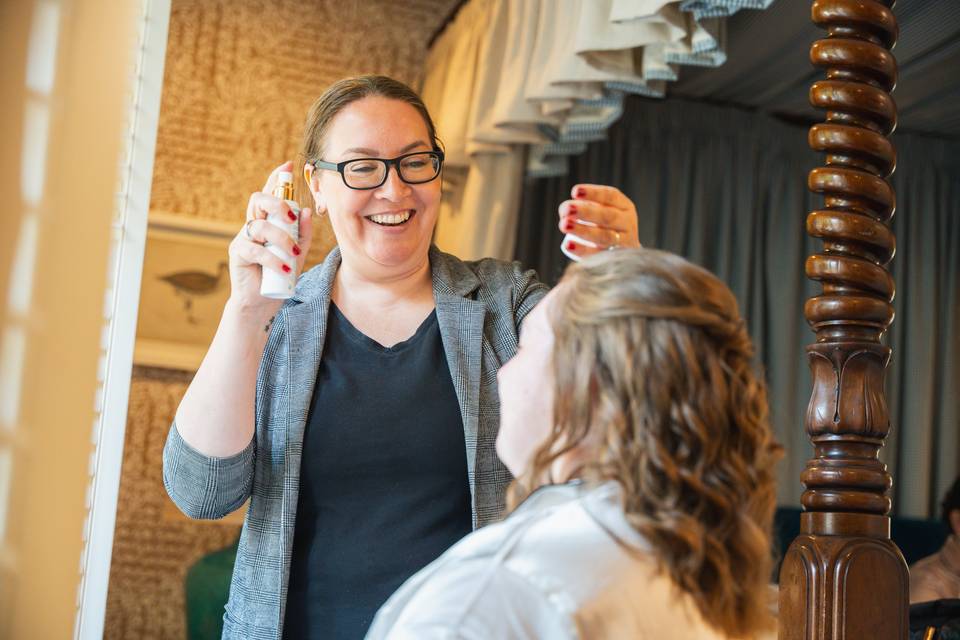 Bride prep