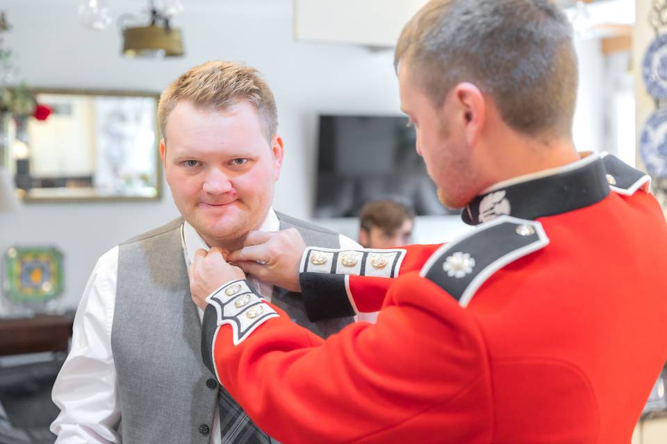 Groom prep