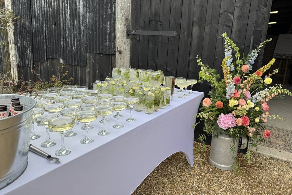 Welcome drinks reception