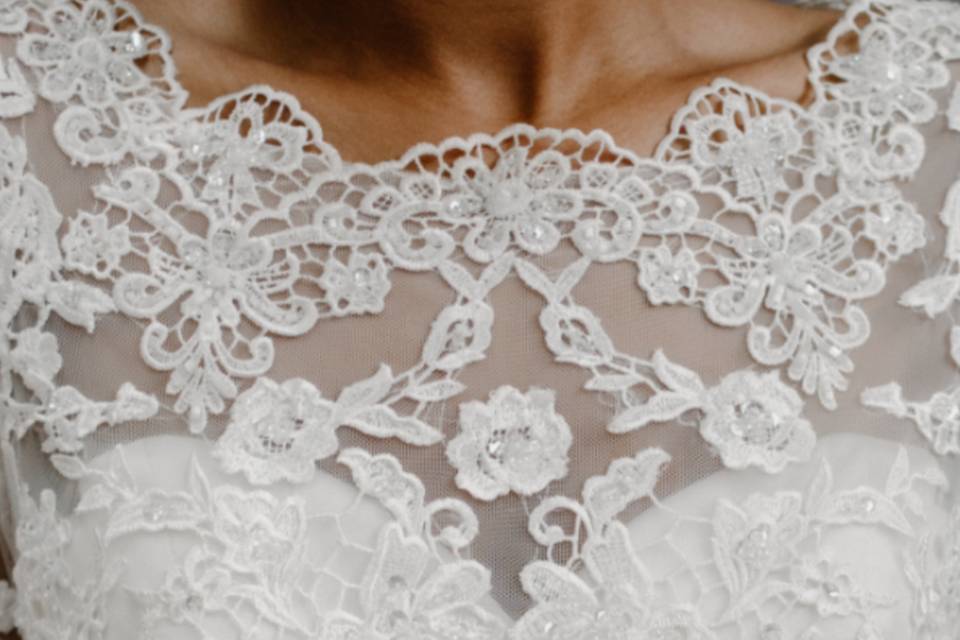 Lace top, with detail