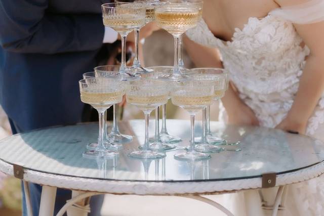 Champagne tower