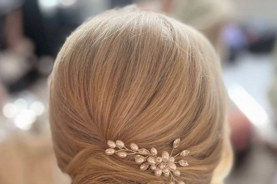 Textured updo