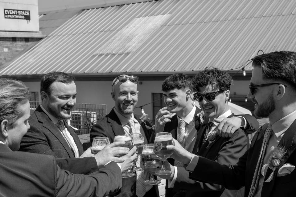 The grooms team