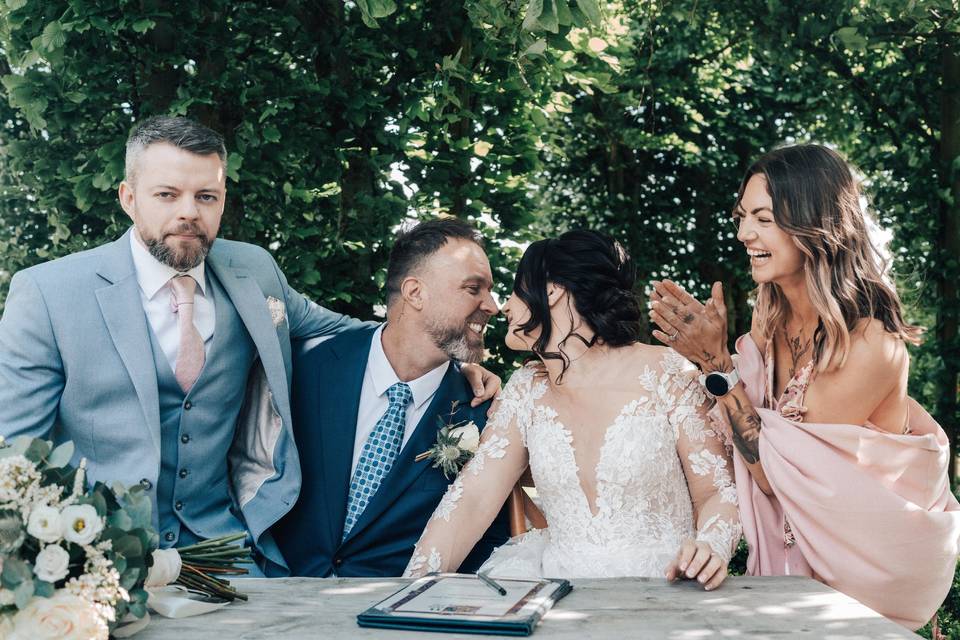 Just married
