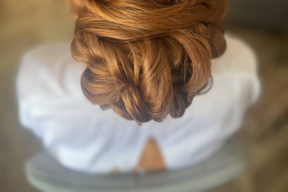 Textured updo