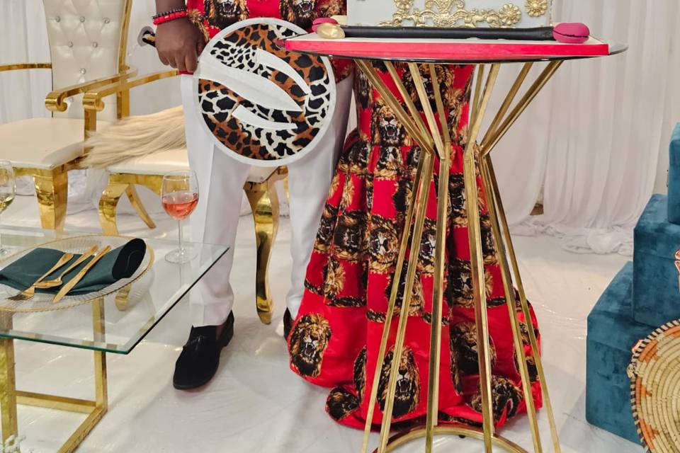 African wedding cake