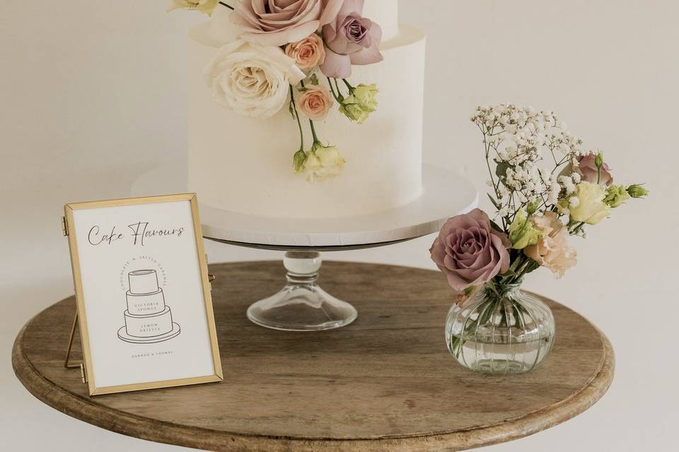 3 tier smooth buttercream