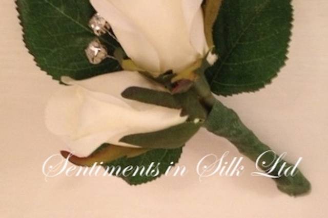 Double groom buttonhole