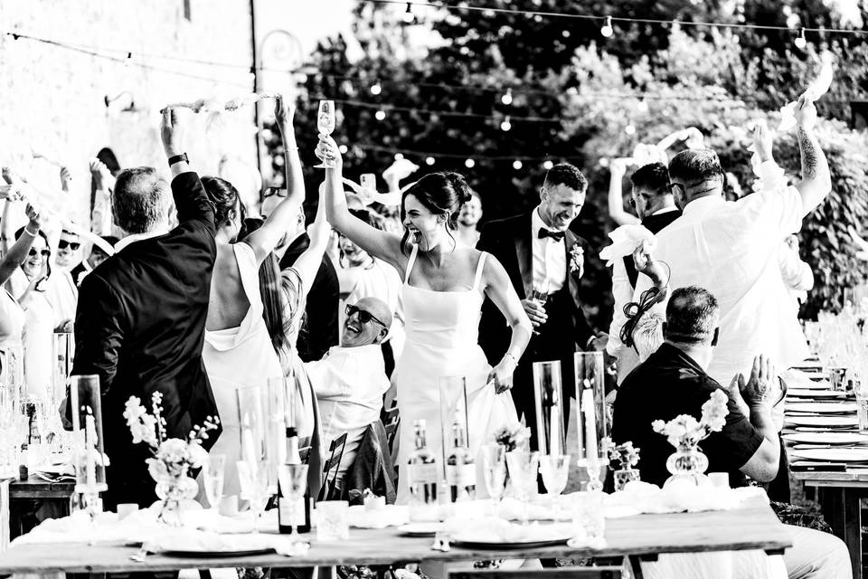 Wedding party Tuscany