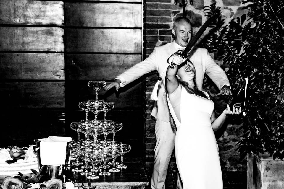 Wedding reception tuscany