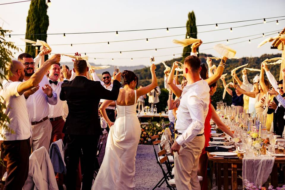 Wedding reception Tuscany