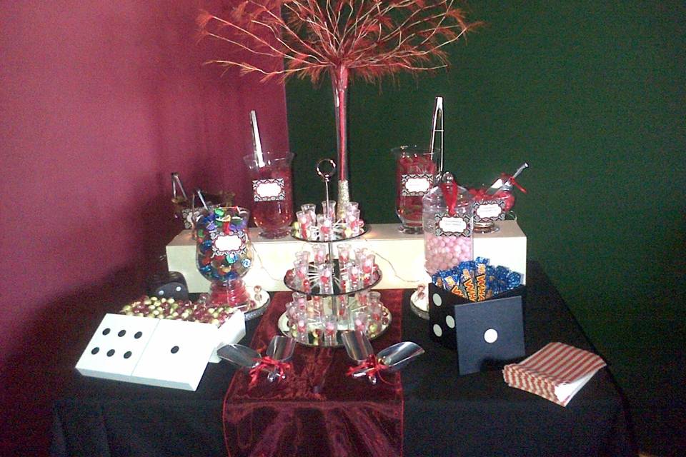 Casino Themed Sweetie Buffet