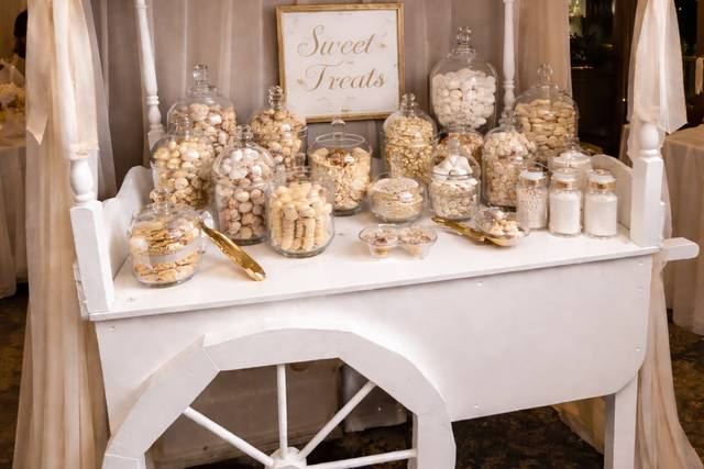 Sweet cart in champagne colour