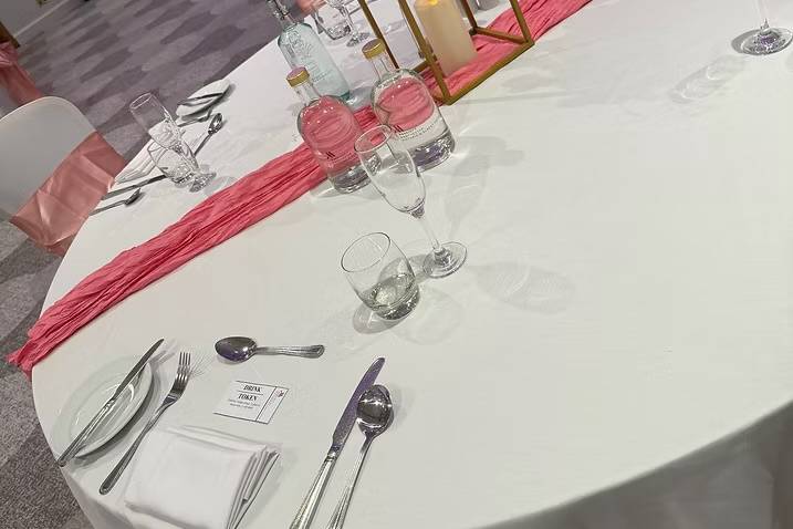 Blush Pink Table Decor