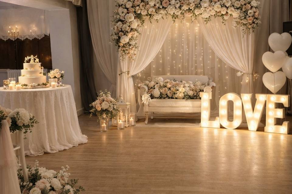 Stunning venue we decorated