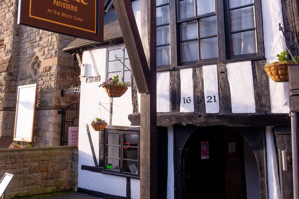 The black gate in Oswestry