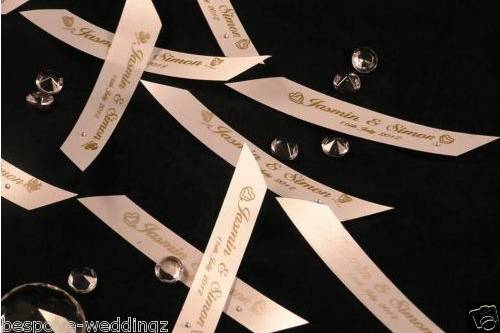 Personalised table confetti with swarovski crystals