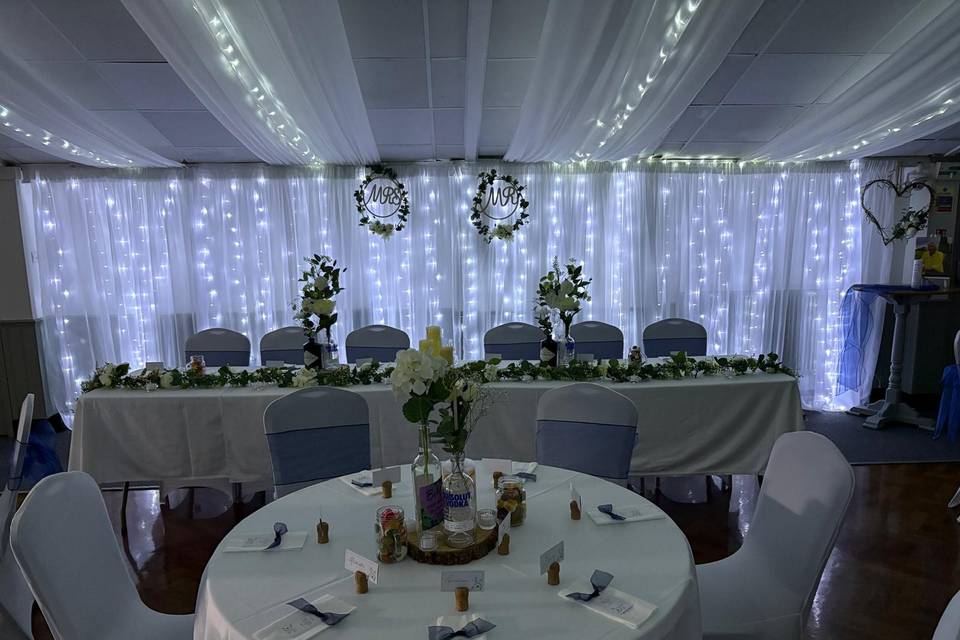 Top Table Set Up
