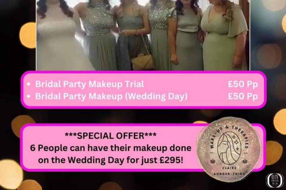 Bridal party prices 24