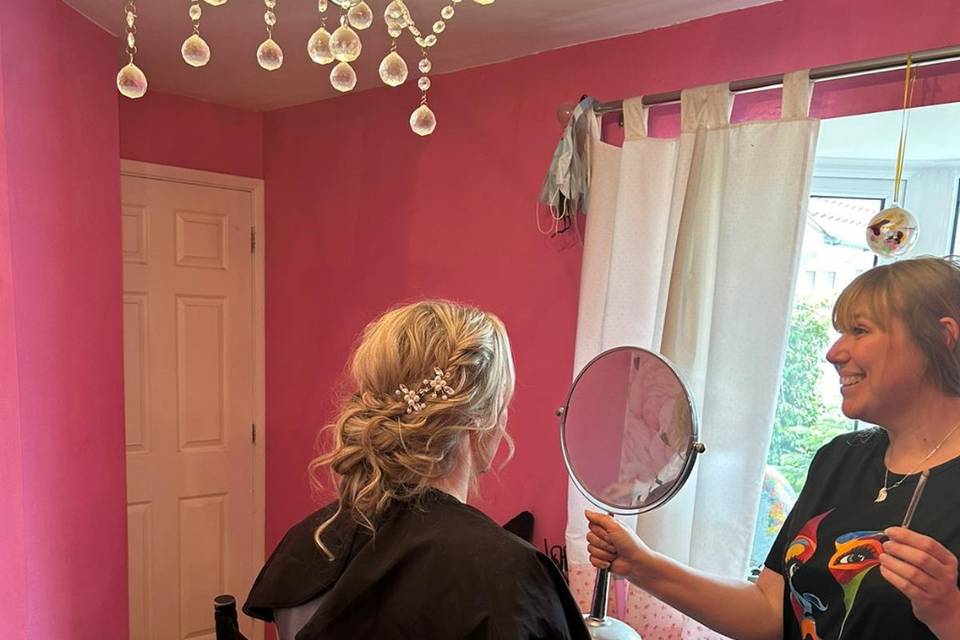 Bridal makeup trial