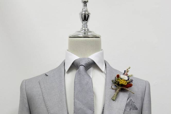 Light Grey Wedding Suit