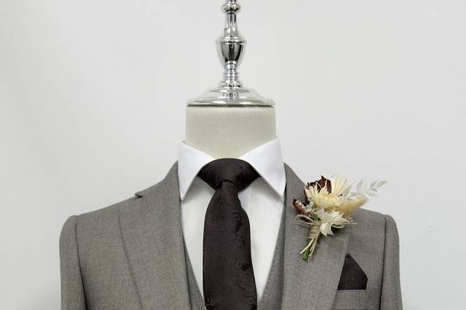 Taupe Wedding Suit