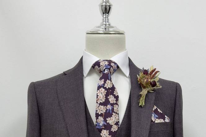 Plum Wedding Suit