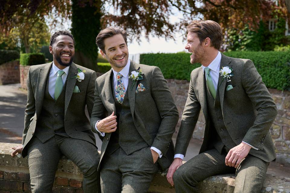 Green Tweed Suit