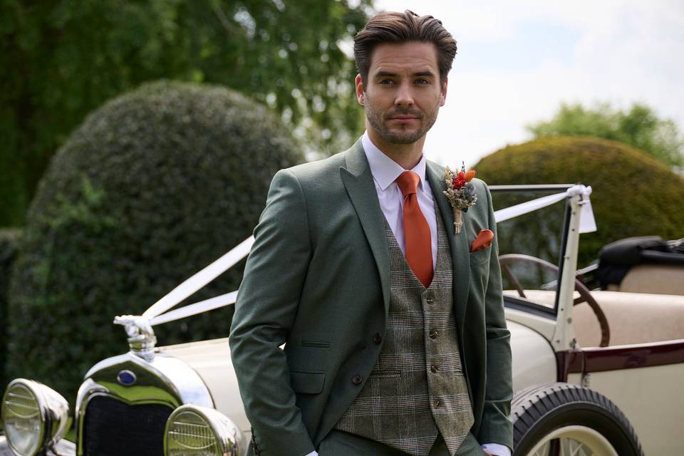 Green Tweed Suit