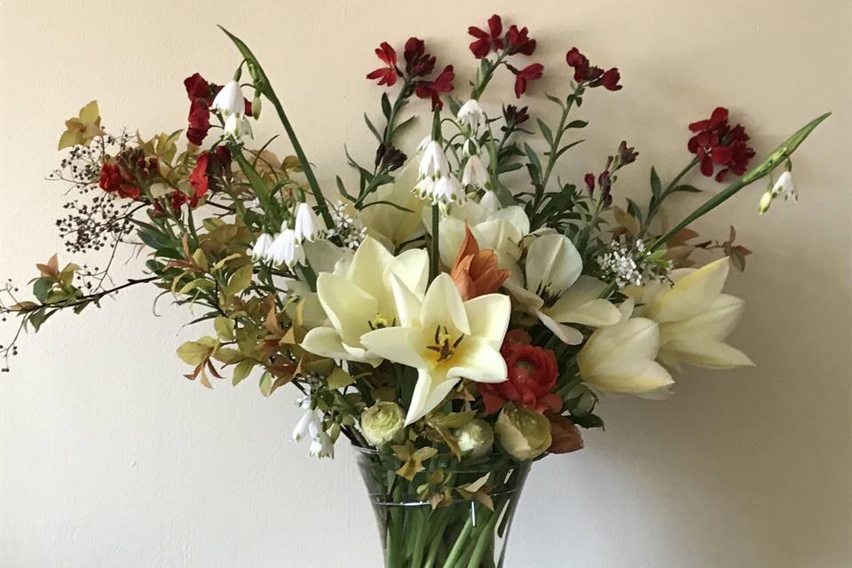 Spring wedding bouquet