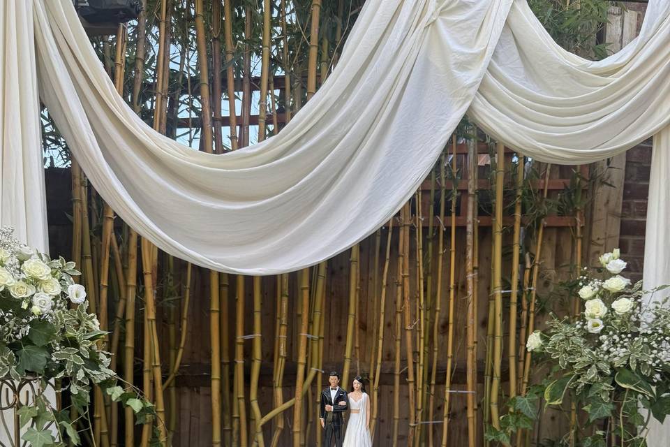 Beautiful wedding cake topper