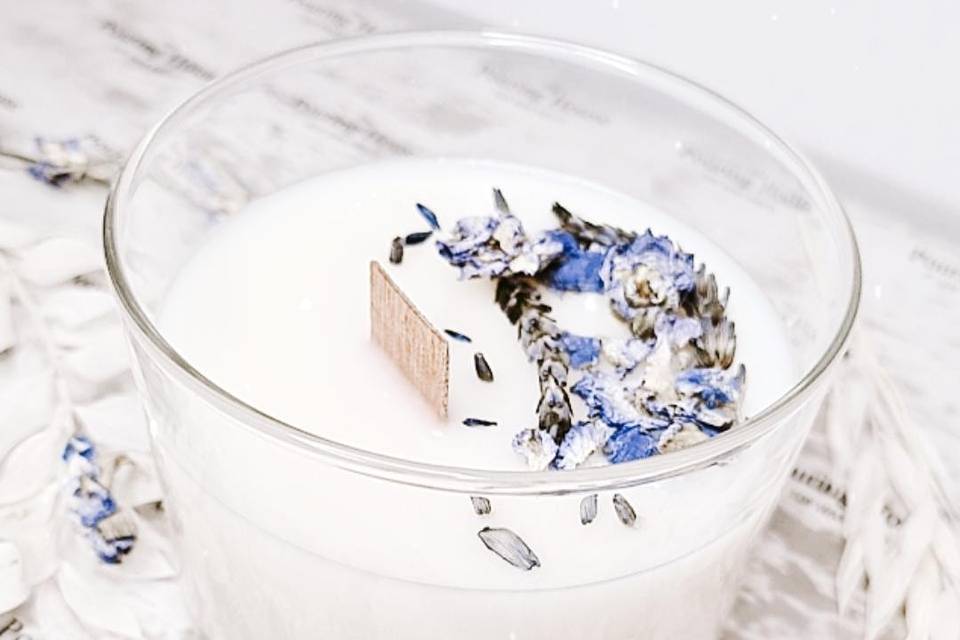 Bouquet Candle - Blue