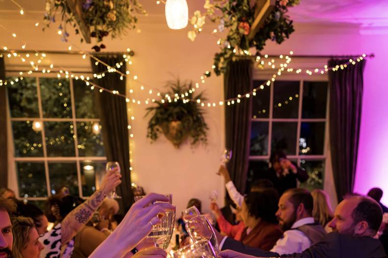 A toast to the newlyweds