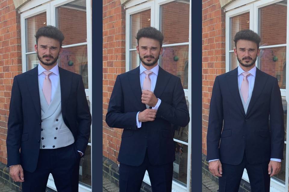 Wedding suit to business suit