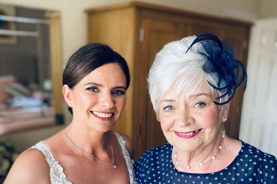 The bride and her mum