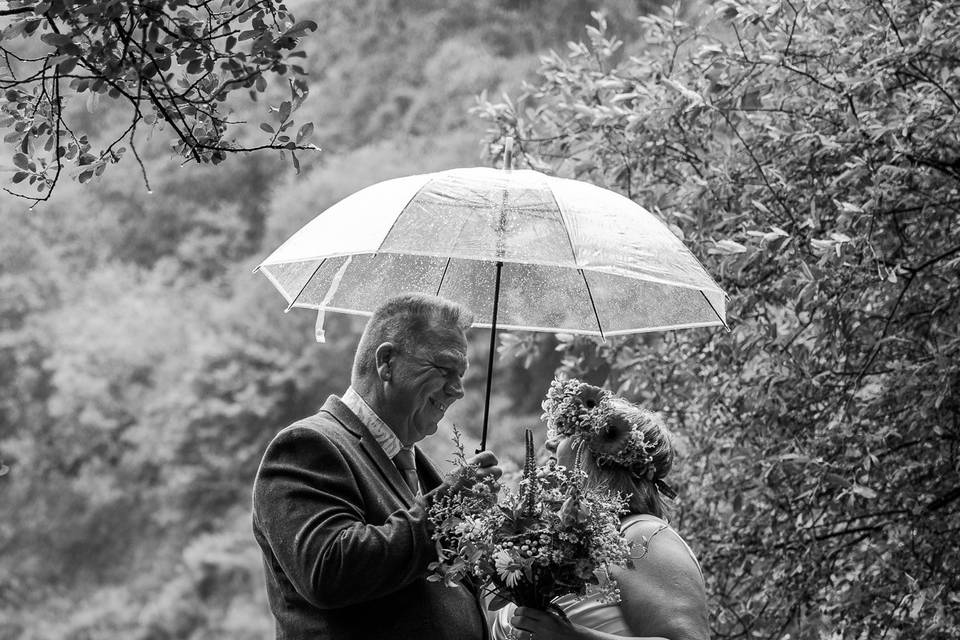 Black and white wedding photos