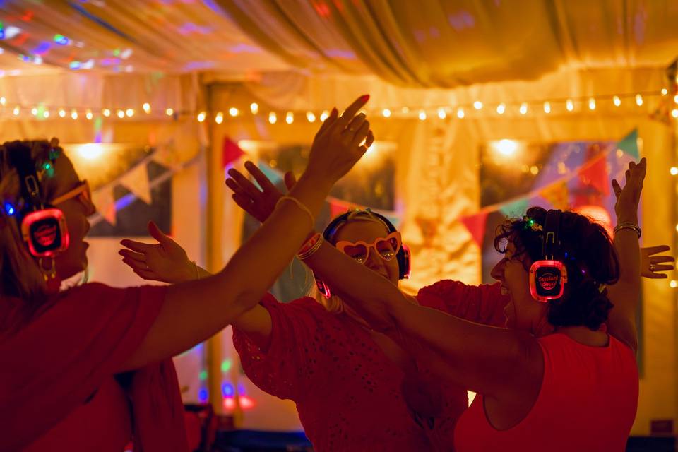 Silent disco photography