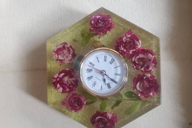 Flowers as clock