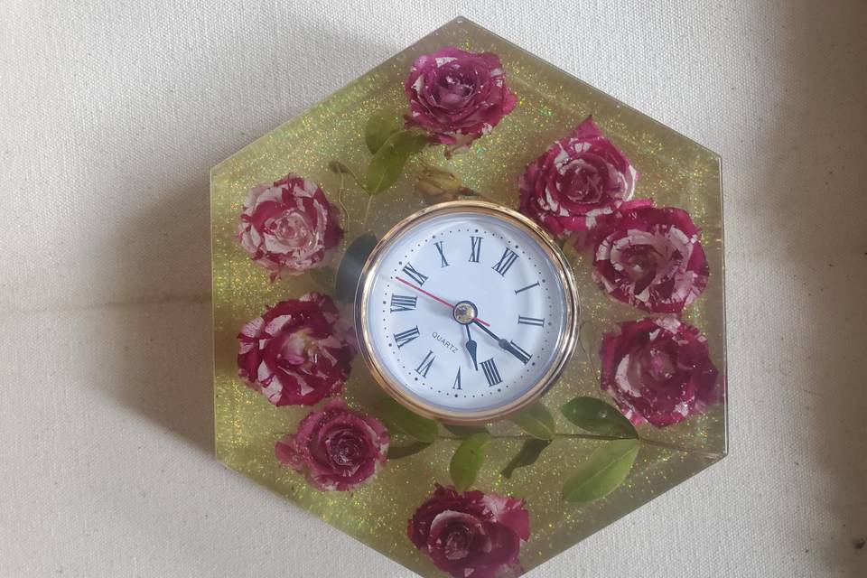 Flowers as clock