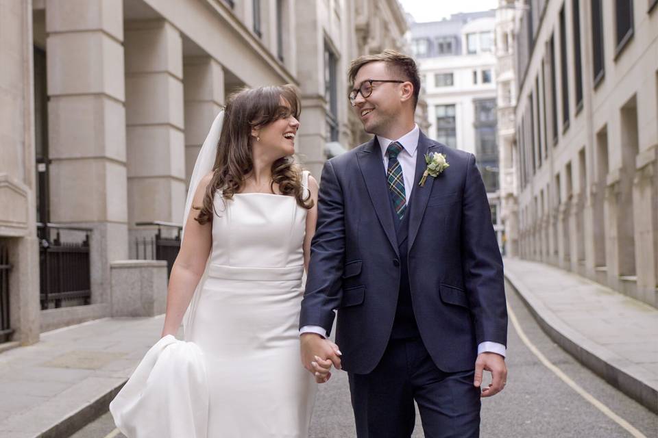 Zoe & James London city wedding