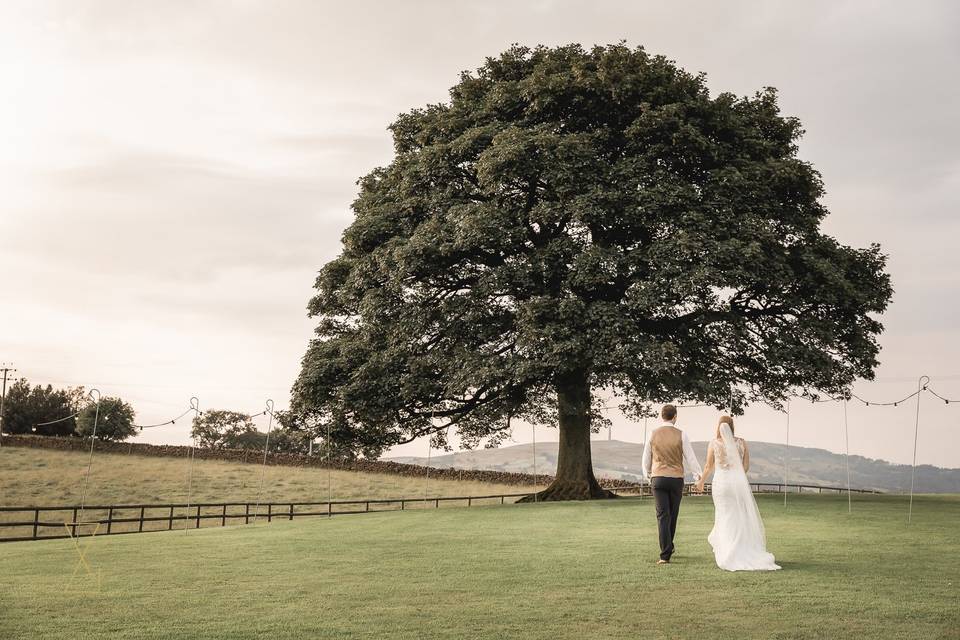 Leaving as husband and wife